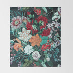 Midnight Garden Throw Blanket Gallery Image 2
