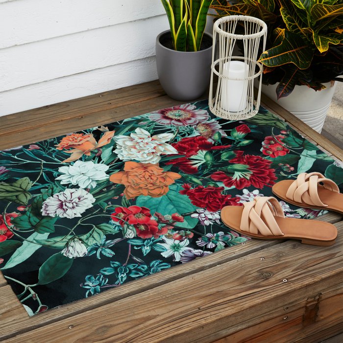 Midnight Garden Outdoor Rug Gallery Image 2
