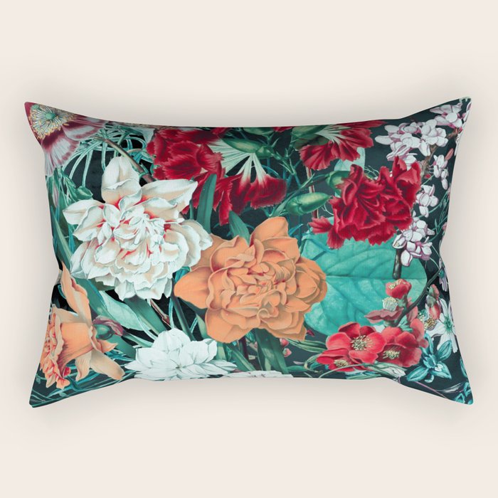 Midnight Garden Rectangular Pillow Gallery Image 1