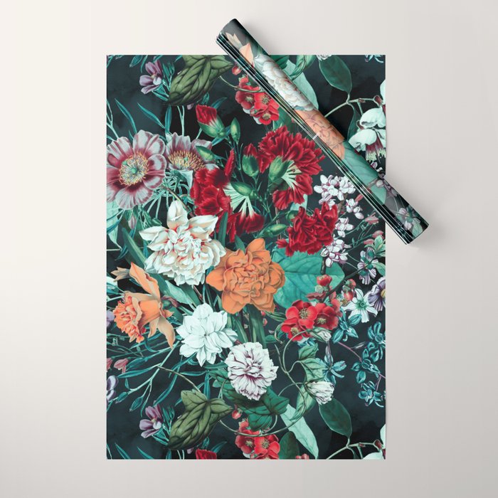 Midnight Garden Wrapping Paper Gallery Image 1