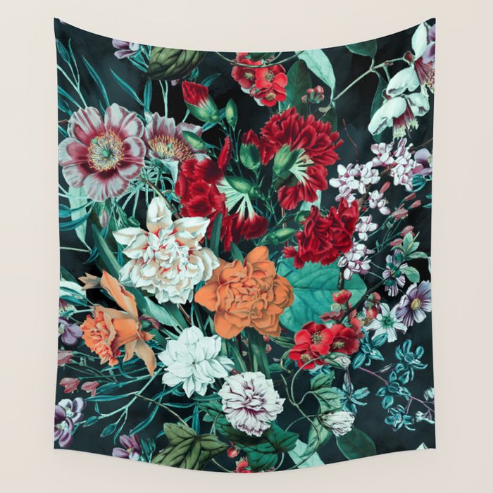 Midnight Garden Wall Tapestry Gallery Image 1