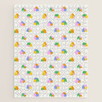Colorful toy house city pattern Jigsaw Puzzle Gallery Image 1