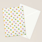 Colorful toy house city pattern Stationery Card Gallery Image 2