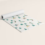 Snowboarding Illustration Pattern Yoga Mat Gallery Image 2