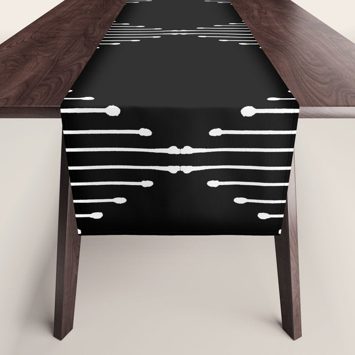 Geo (Black) Table Runner Gallery Image 1