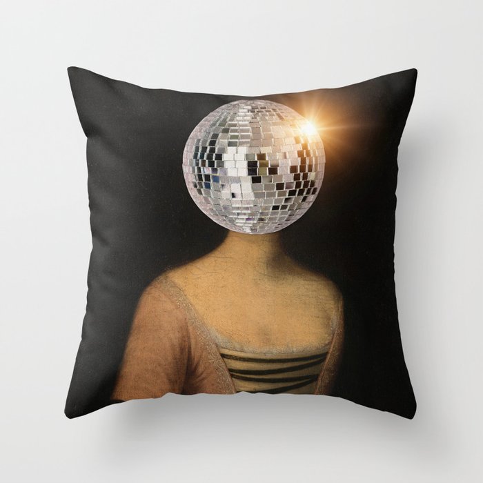 Disco Queen Throw Pillow Gallery Image 1