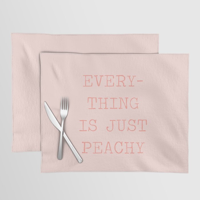 Just Peachy Placemat Gallery Image 1