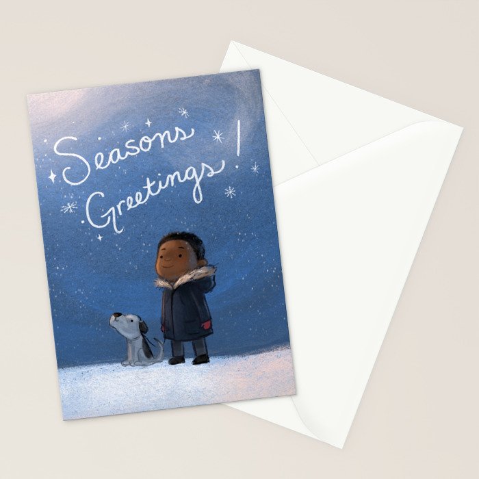 A Boy and his Dog Stationery Card Gallery Image 2