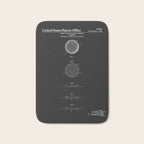 Golf Ball Patent - Black Bath Mat Gallery Image 1