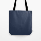 INDIGO BLUE Deep Navy solid color Tote Bag Gallery Image 1