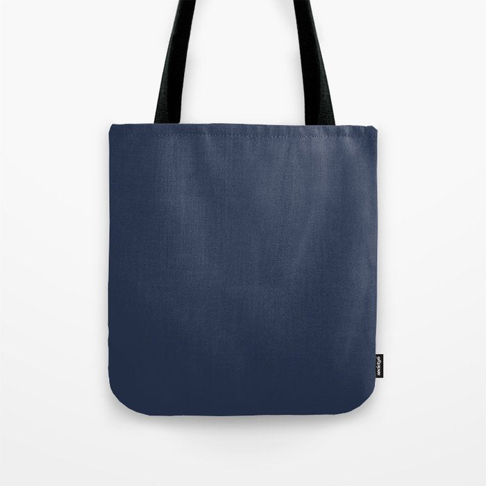 INDIGO BLUE Deep Navy solid color Tote Bag Gallery Image 1
