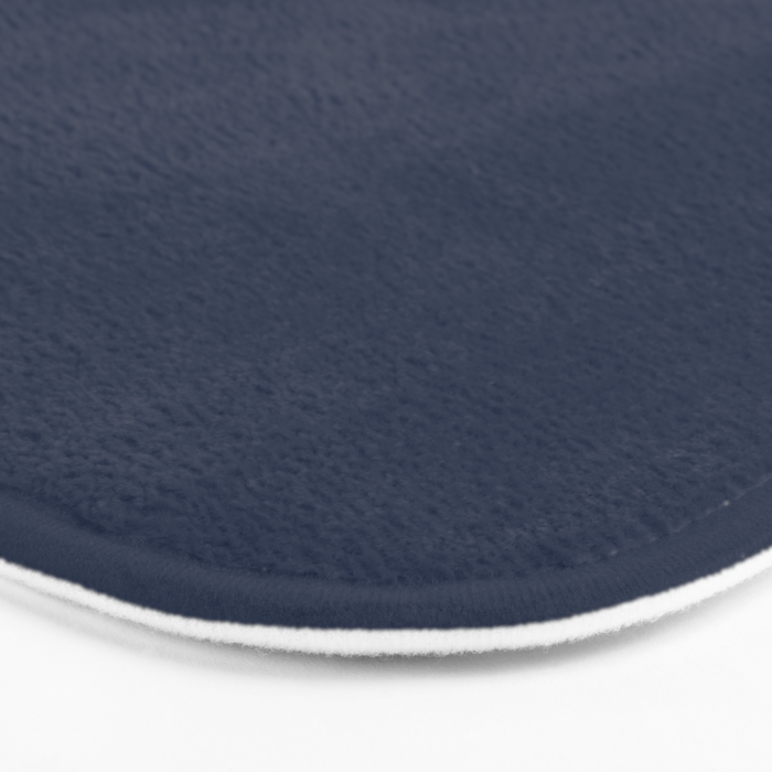 INDIGO BLUE Deep Navy solid color Bath Mat Gallery Image 3