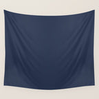 INDIGO BLUE Deep Navy solid color Wall Tapestry Gallery Image 4