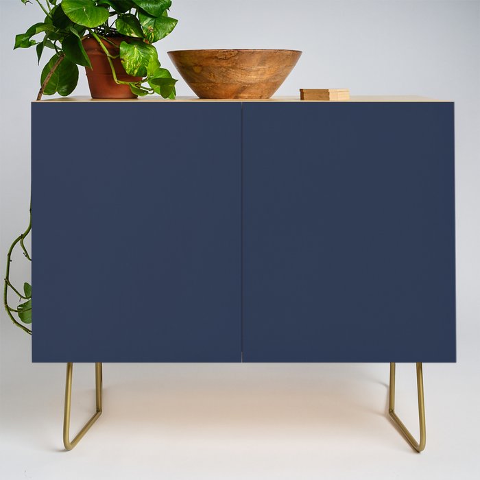 INDIGO BLUE Deep Navy solid color Credenza Gallery Image 1