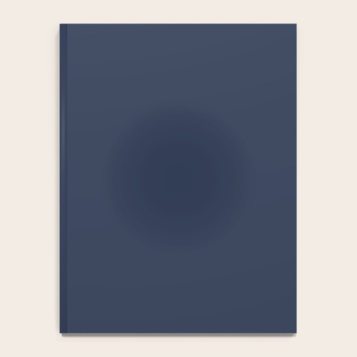 INDIGO BLUE Deep Navy solid color Notebook Gallery Image 4