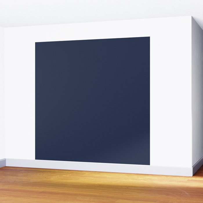 INDIGO BLUE Deep Navy solid color Wall Mural Gallery Image 2