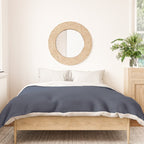 INDIGO BLUE Deep Navy solid color Duvet Cover Gallery Image 3