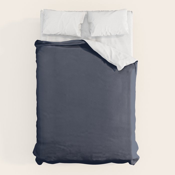 INDIGO BLUE Deep Navy solid color Duvet Cover Gallery Image 6