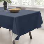 INDIGO BLUE Deep Navy solid color Tablecloth Gallery Image 3