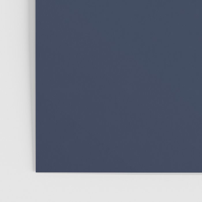 INDIGO BLUE Deep Navy solid color Poster Gallery Image 3