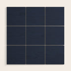 INDIGO BLUE Deep Navy solid color Wood Wall Art Gallery Image 1
