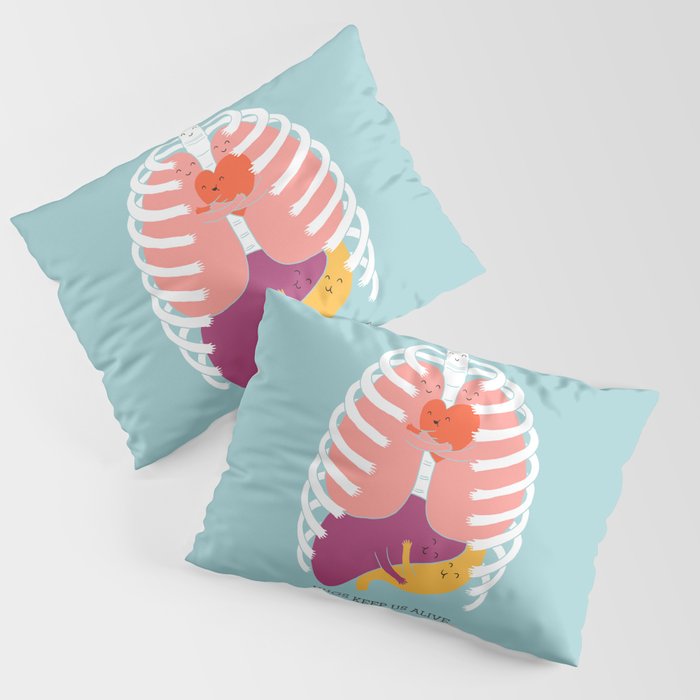 Hugs keep us alive Pillow Sham Gallery Image 3