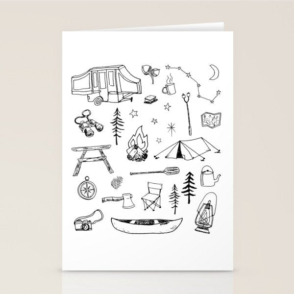 Simple Camping Stationery Card Gallery Image 2