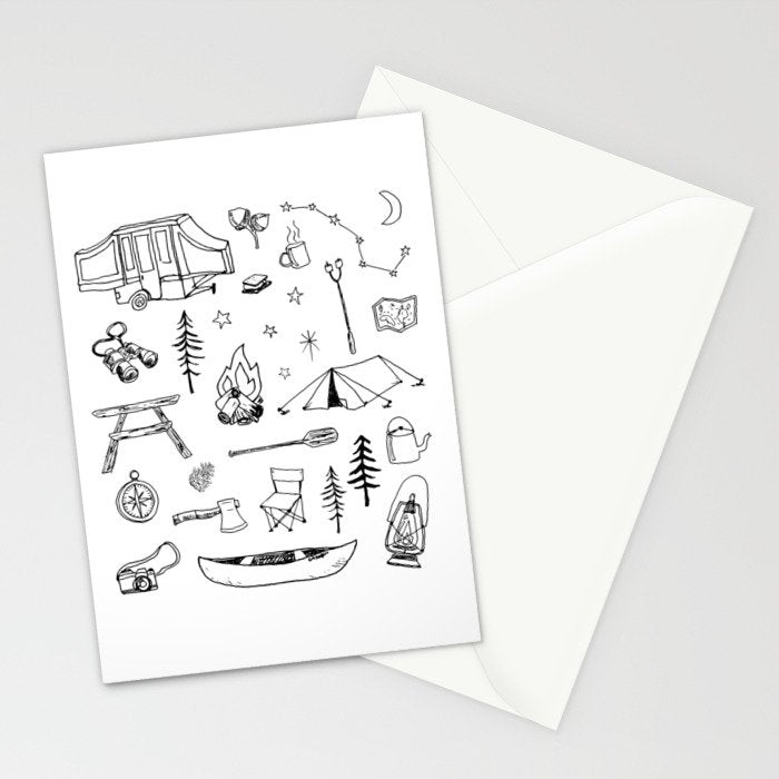 Simple Camping Stationery Card Gallery Image 2
