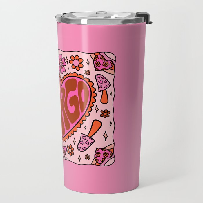 Virgo Heart Travel Mug Gallery Image 2