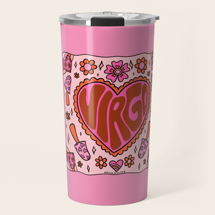 Virgo Heart Travel Mug Gallery Image 1