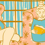 Portrait of a Woman Reading - Quiet Time 1 Coffee Mug Gallery Image 2