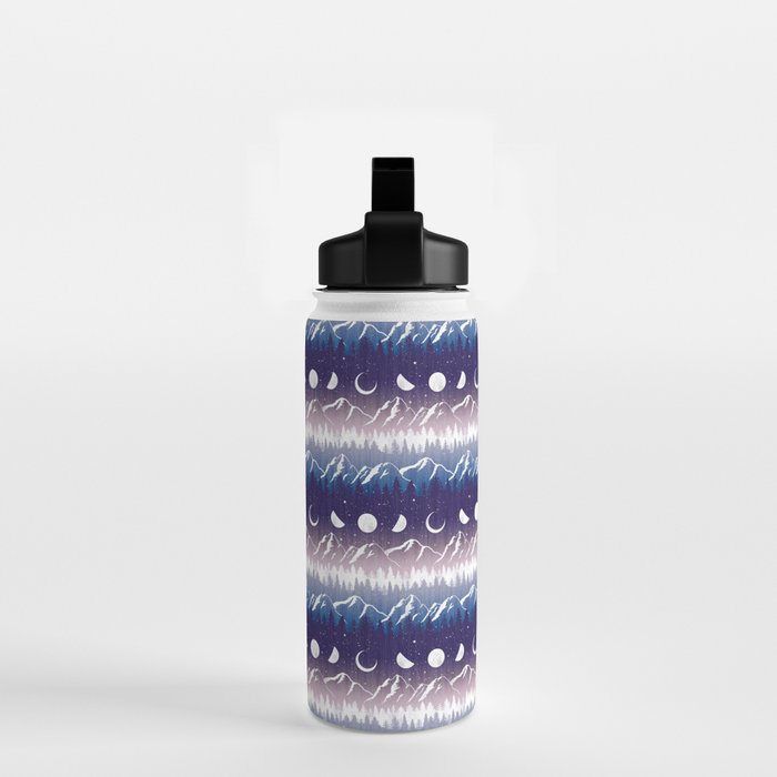 Mountains & Moons Stripe Water Bottle Gallery Image 2