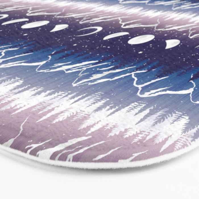 Mountains & Moons Stripe Bath Mat Gallery Image 3