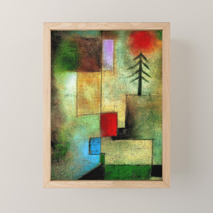 "Little Painting of Fir-Trees" by Paul Klee (1922) Mini Art Print Gallery Image 1