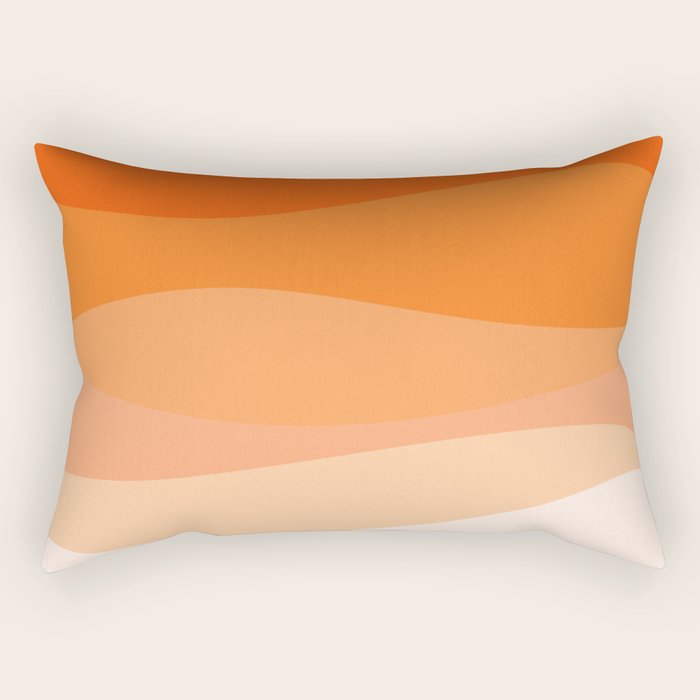 Creamsicle Dream - Abstract Rectangular Pillow Gallery Image 2