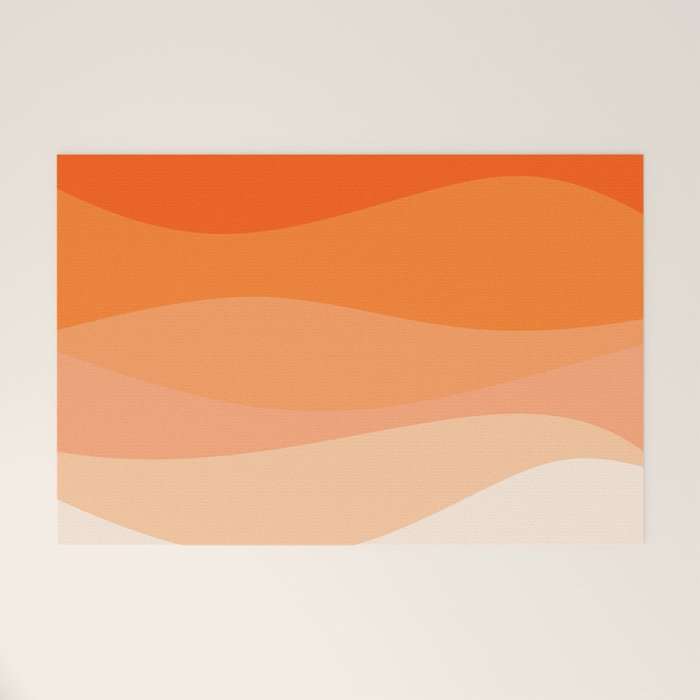 Creamsicle Dream - Abstract Welcome Mat Gallery Image 1