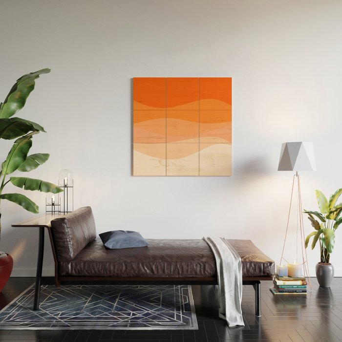 Creamsicle Dream - Abstract Wood Wall Art Gallery Image 2