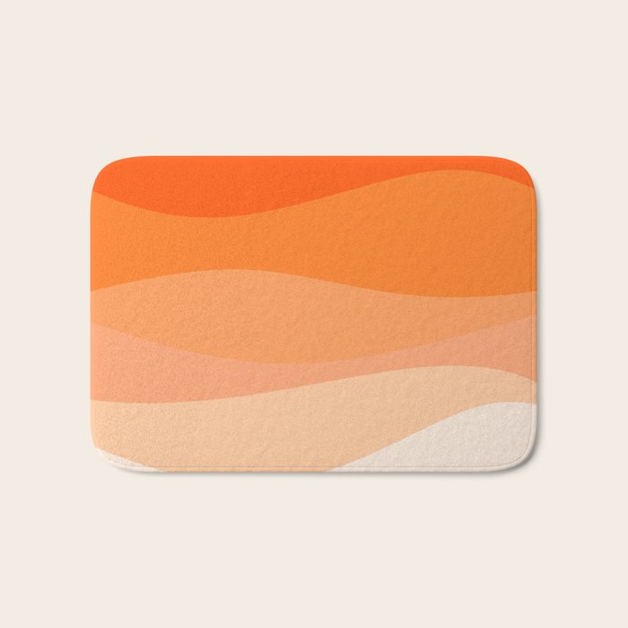 Creamsicle Dream - Abstract Bath Mat Gallery Image 1