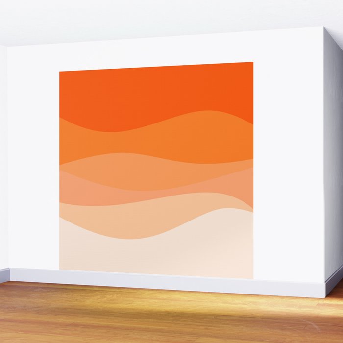 Creamsicle Dream - Abstract Wall Mural Gallery Image 2