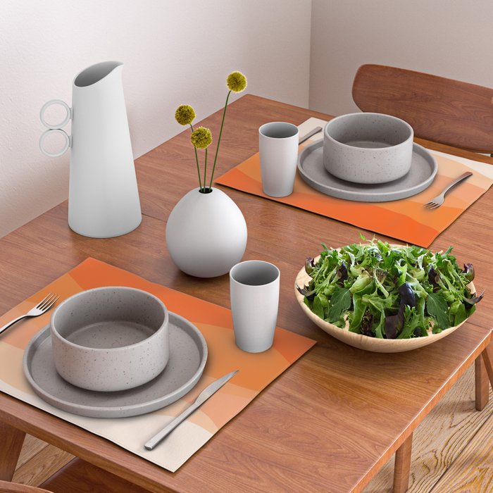 Creamsicle Dream - Abstract Placemat Gallery Image 2