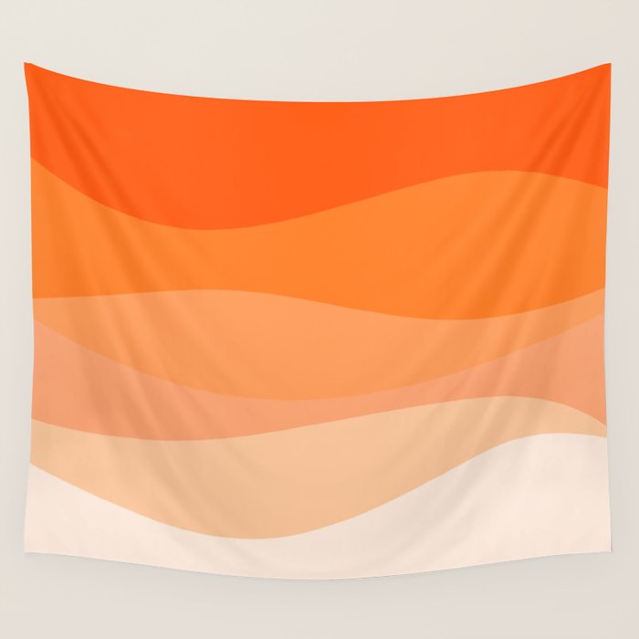 Creamsicle Dream - Abstract Wall Tapestry Gallery Image 1