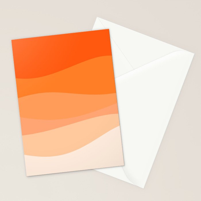Creamsicle Dream - Abstract Stationery Card Gallery Image 2