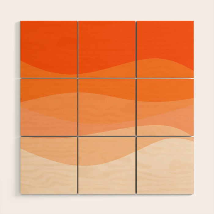 Creamsicle Dream - Abstract Wood Wall Art Gallery Image 1
