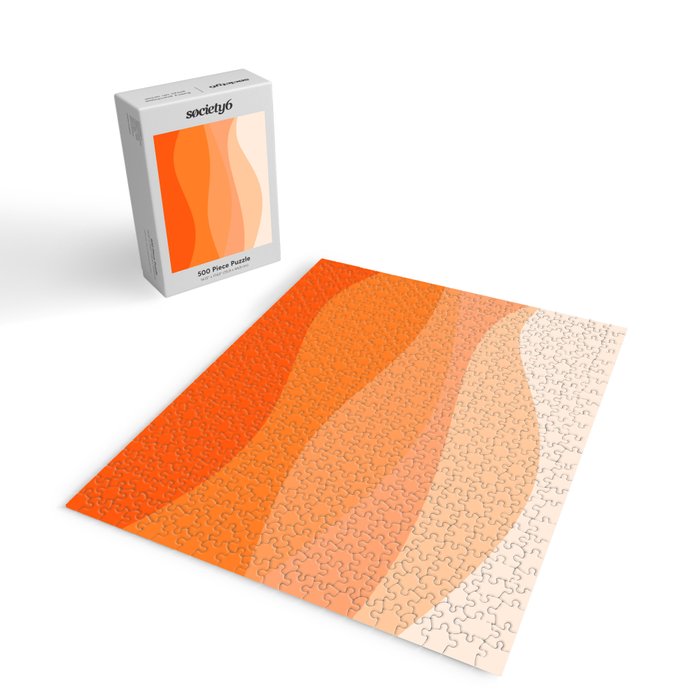 Creamsicle Dream - Abstract Jigsaw Puzzle Gallery Image 2