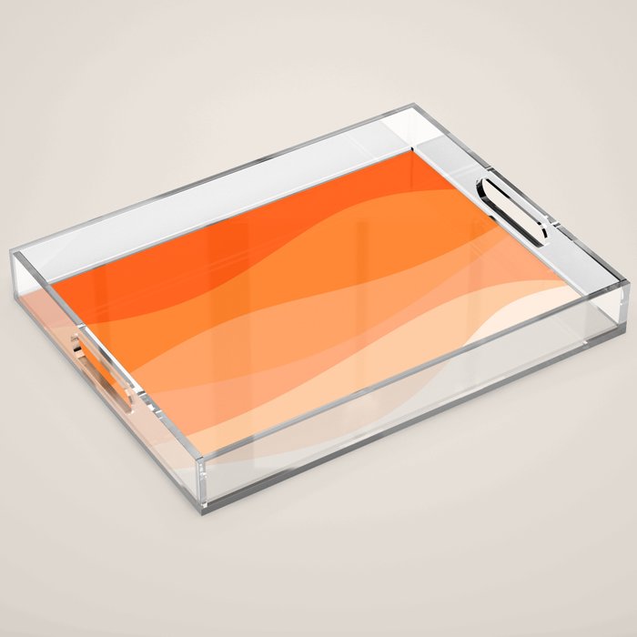 Creamsicle Dream - Abstract Acrylic Tray Gallery Image 1