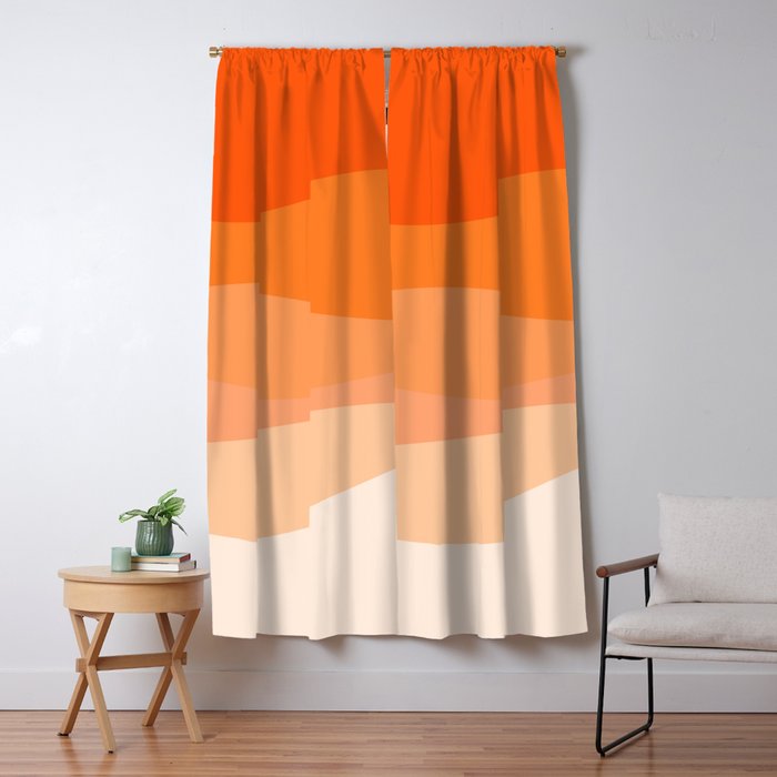 Creamsicle Dream - Abstract Window Curtain Gallery Image 5
