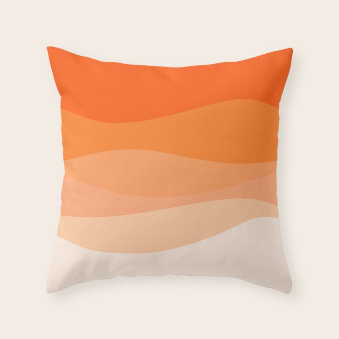 Creamsicle Dream - Abstract Throw Pillow Gallery Image 6