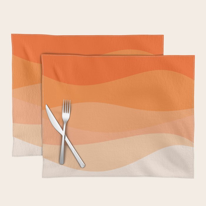 Creamsicle Dream - Abstract Placemat Gallery Image 1