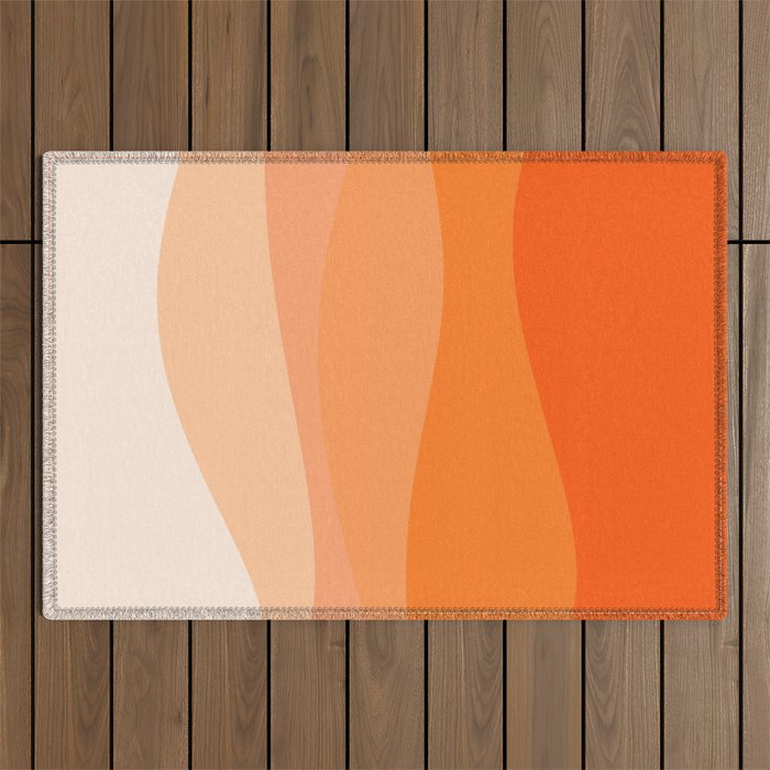 Creamsicle Dream - Abstract Outdoor Rug Gallery Image 1