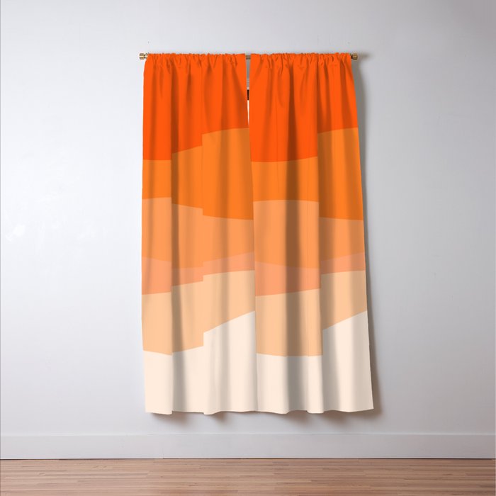 Creamsicle Dream - Abstract Window Curtain Gallery Image 3